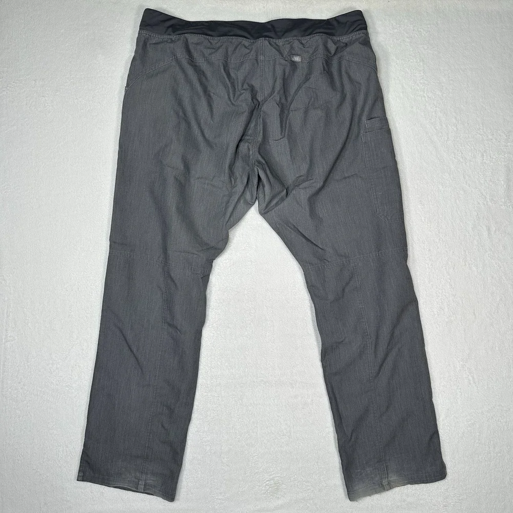 FIGS Kade Cargo Scrub Pants Heather Graphite Gray Teal Drawstring XXL/T